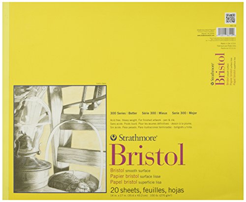 Wandbild Papier Strathmore Bristol glatten Papier Pad 35,6 cm x 43 cm, 20 Blatt