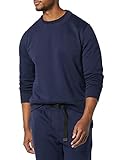 Amazon Aware Herren Fleecesweatshirt mit Rundhalsausschnitt, Marineblau, M