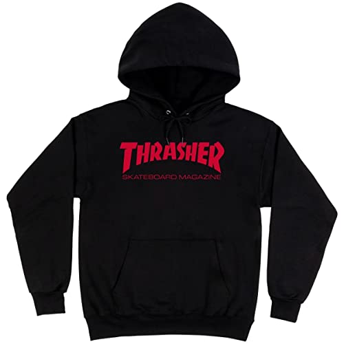 Thrasher Skate Mag Pullover Hoody, Schwarz/Rot, X-Large