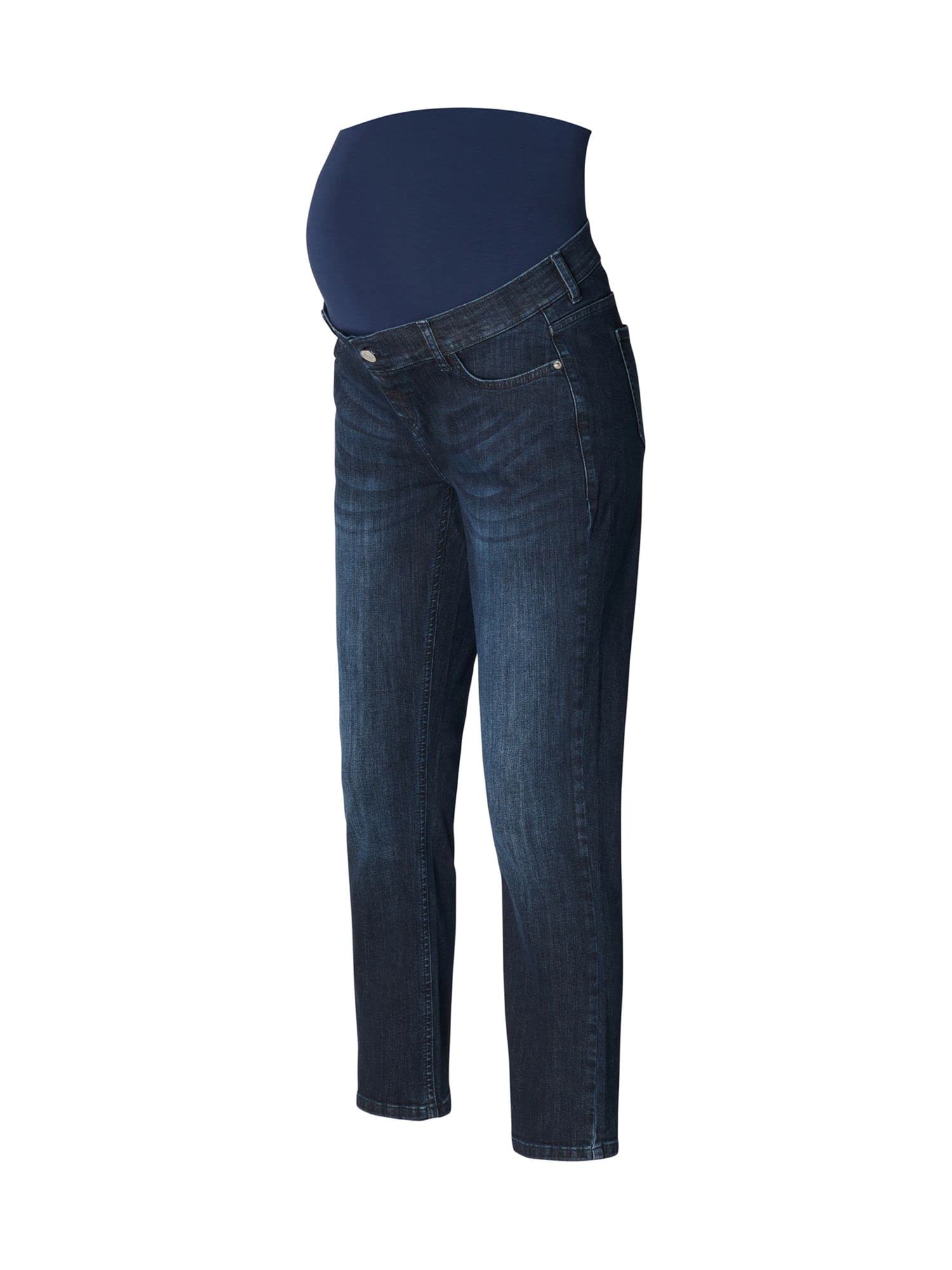 ESPRIT Damen Pants Denim Over The Belly Loose 7/8 Jeans, Darkwash-910, 36
