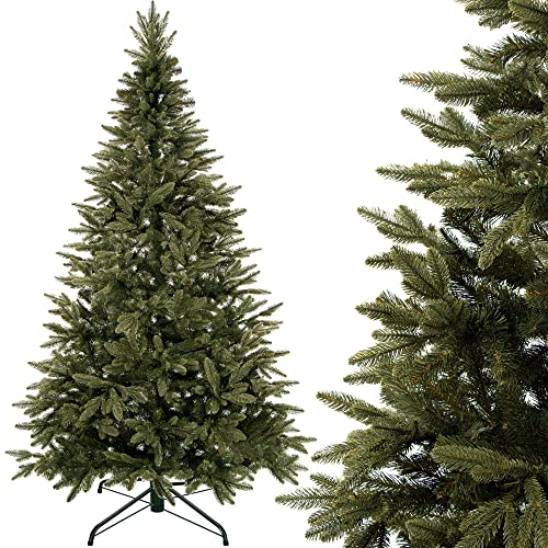 SPRINGOS Künstlicher Weihnachtsbaum Christbaum Fichte 280 cm inkl. Christbaumständer Material PE-PVC Spritzguss
