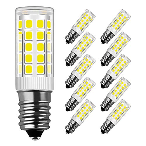 LED Lampe E14,MENTA,5W Ersatz für 40W Halogen Lampen Kaltweiß 6000K, E14 LED Birnen 330lm AC220-240V, Globaler 360° Abstrahlwinkel, 10er Pack