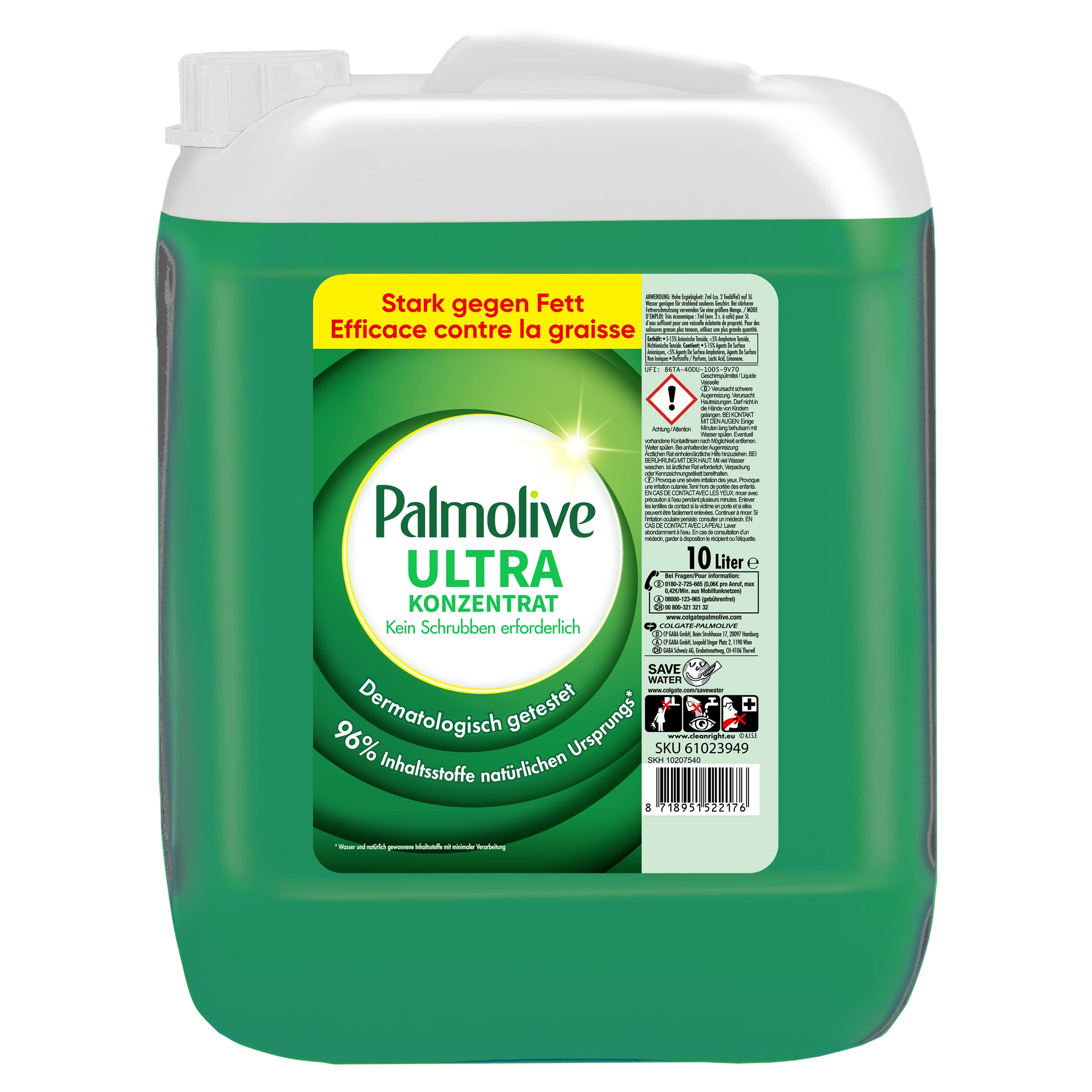 Palmolive Geschirrspülmittel Ultra Original 10L - Spülmittel mit hoher Fettlösekraft