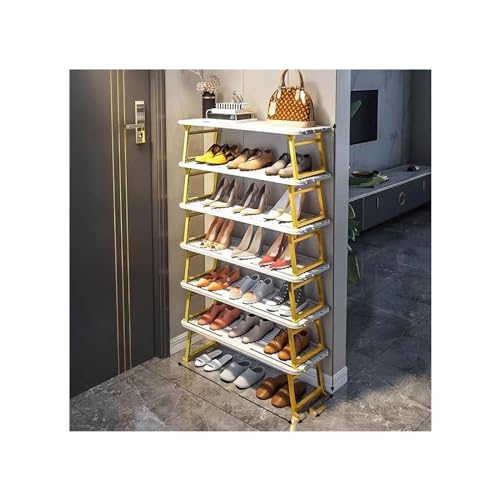 TEmkin Schuh-Organizer, installationsfreies Schuhregal, einfache Türöffnung, geschichtete Trennwand für den Haushalt, Klappregal, Schuhregal