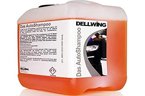 DELLWING Das AutoShampoo Konzentrat - Hochprofessionelles Shampoo für Ihren Wagen - Verdünnbar bis 1:100 - Perfekt für die Handwäsche, aber auch zur maschinellen Reinigung nutzbar - 2,5 Liter Kanister