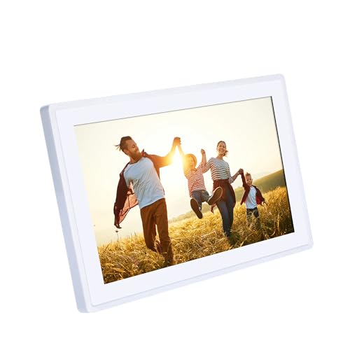 Rollei Smart Frame WiFi 100 in weiß. 10.1 Zoll digitaler Bilderrahmen mit WiFi-Funktion zur Wiedergabe Ihrer Fotos und Videos mit Ton.