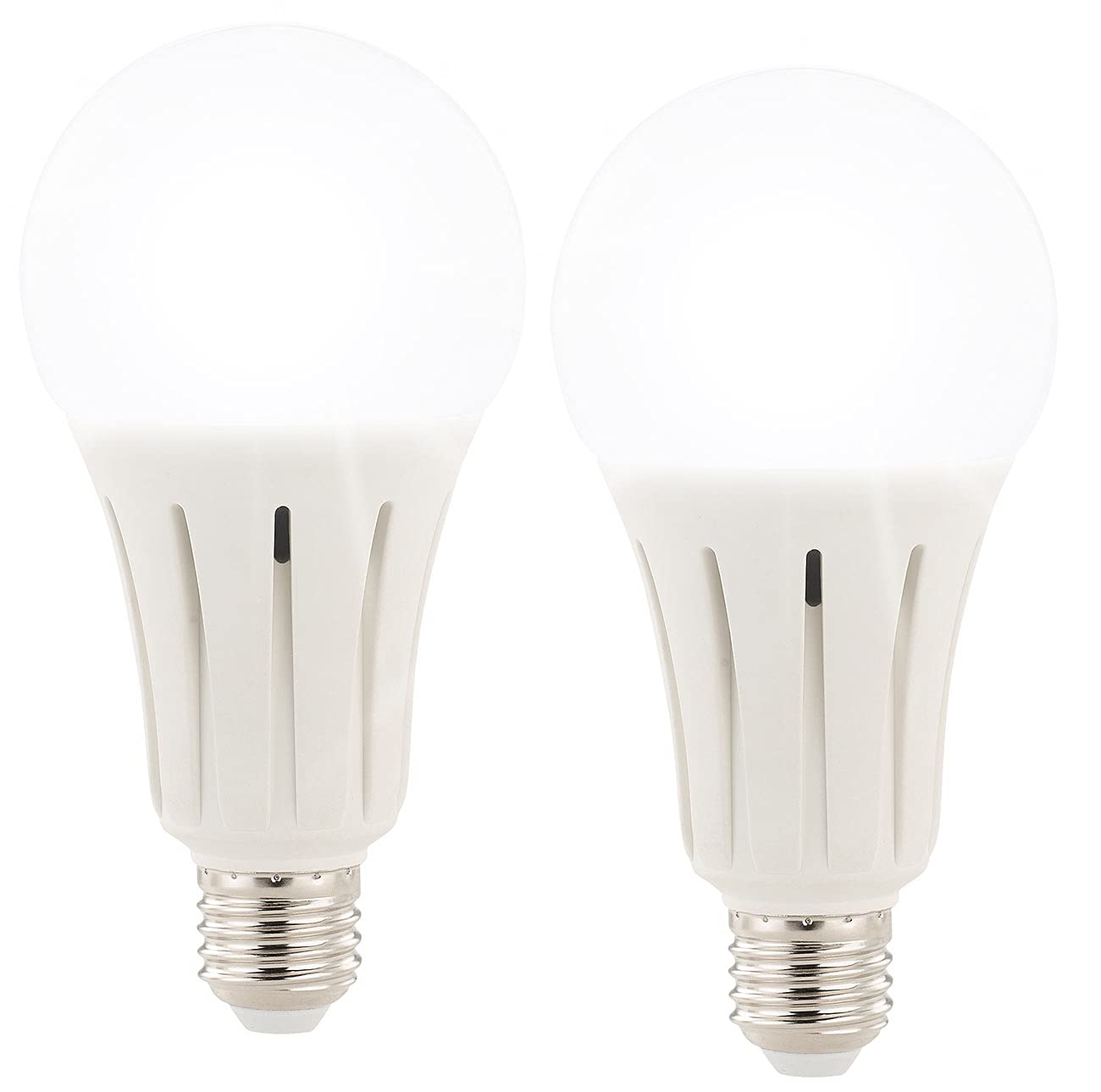 Luminea Glühbirne: 2er-Set High-Power-LED-Lampen E27, 23 Watt, 2.400 Lumen, 6.500 K (LED Leuchtmittel E27 kaltweiß, E27 Tageslicht, Strahler)