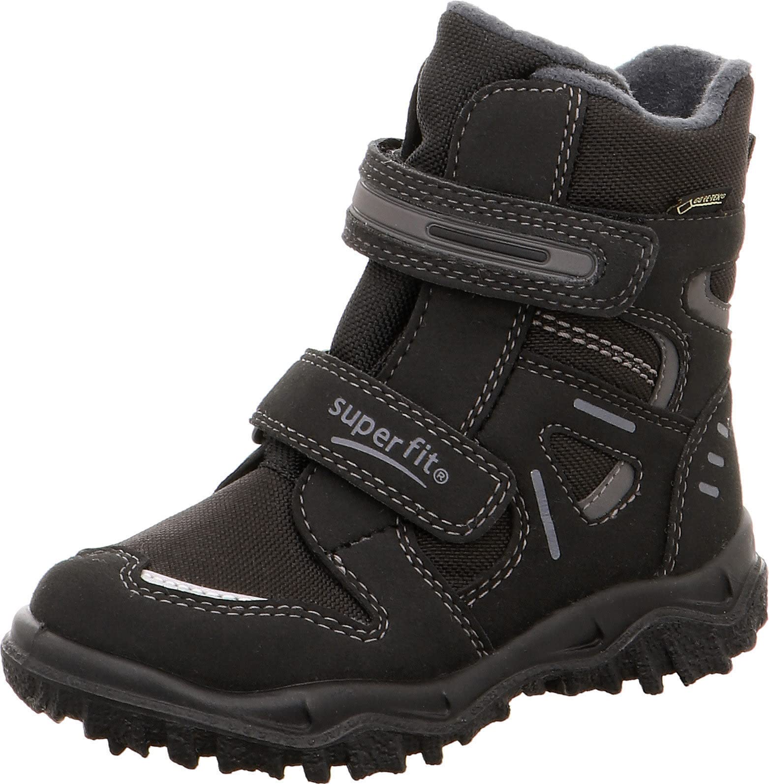 Superfit Jungen HUSKY warm gefütterte Gore-Tex Schneestiefel, Schwarz/Grau (Black/Grey 0600), 38 EU