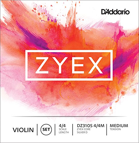 D'Addario DZ310S-4/4M Zyex Violinen Saitensatz synthetische Faser 4/4 Medium
