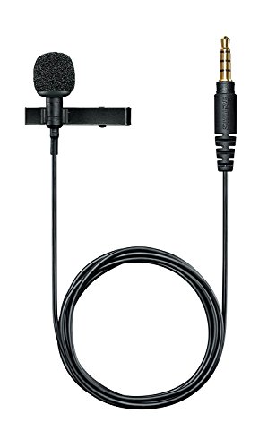 Shure MVL/A – Ansteckbares Kondensator-Lavaliermikrofon mit 3,5 mm Klinkeneingang für mobiles Recording mit dem Smartphone oder Tablet