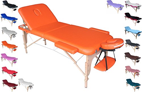 Polironeshop Venere Massageliege massagetisch behandlungsliege tattooliege (Orange)