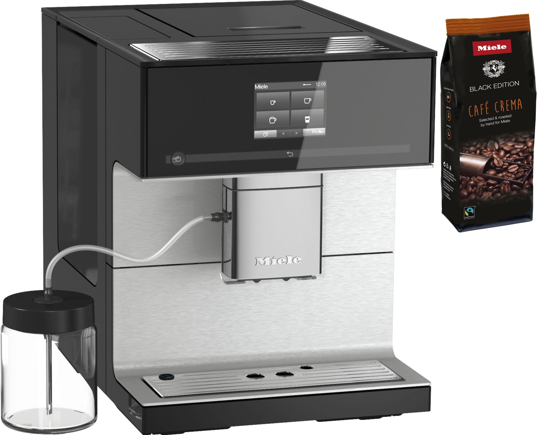 Miele Kaffeevollautomat "CM7350 CoffeePassion, inkl. Milchgefäß, Kaffeekannenfunktion"
