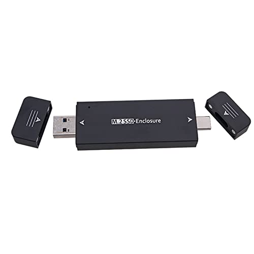 Miaelle USB 3.1 M2 SSD Gehäuse NGFF Externes Laufwerksgehäuse SSD Box Unterstützung 2230 2242 Festplatte SSD Gehäuse Box Zubehör Festplattengehäuse Extern