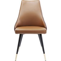 Kare Design Stuhl Urban Desire Braun, 50ies Stuhl, Schminktischstuhl braun, Esszimmerstuhl braun, (H/B/T) 89,5x52x60cm