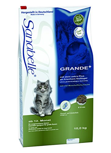 2x10= 20 kg Sanabelle GRANDE Katzenfutterfür ausgewachsene Katzen großer Rassen