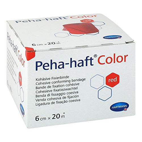 Peha-Haft Color Fixierbinde 6 cmx20 m rot, 1 St