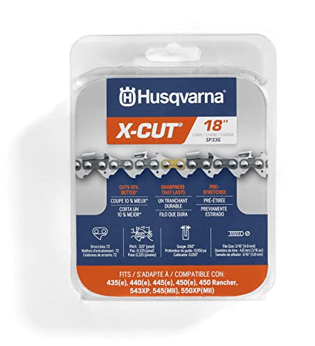 Husqvarna X-Cut SP33G 18" Sägekette, grau, 50 GA 72 Drive Links