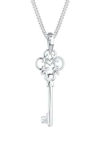 Diamore Collierkettchen Schlüssel Diamant 925 Sterling Silber