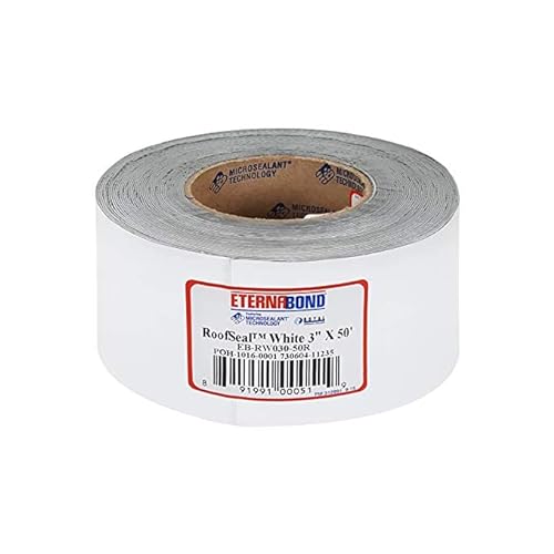 EternaBond RV Mobile Home Roof Seal Sealant Tape & Leak Repair Tape 3" x 50' Roll White Authentic (3''-50ft)