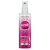 Sunsilk, Acquaspray Lichtfunken, Glossy Spray mit sofortigem Glanz, Entwirren für Haare mit Arganöl, gegen Frizz-Effekt, spendet Glanz für helles Haar, 6 Stück à 200 ml