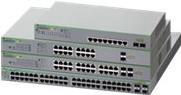 Allied Telesis AT GS950/18PS V2 - Switch - Smart - 16 x 10/100/1000 (PoE+) + 2 x 1000Base-X - Desktop, an Rack montierbar, wandmontierbar - PoE+ (185 W)