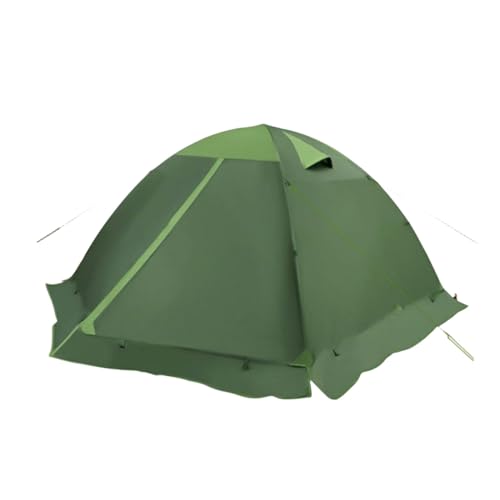 Four Seasons Doppeldecker Zelt, 1/2/3/4 Person wetterfestes Zelt, Mit faltbarem Schneerock Saum, Geeignet für Outdoor-Camping, den Sternenhimmel beobachten, nachts ausruhen und wilde Ausflüge machen (