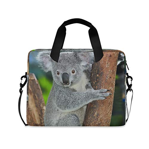XIXIKO Laptoptasche mit Koala-Tierbaum-Motiv, erweiterbar, Trolley, Aktentasche für Damen und Herren, mit abnehmbarem Gurt für Arbeit, Reisen, Business, MacBook, iPad, Reisen