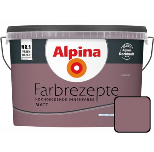 Alpina Farbrezepte Feminines, charmantes Mauve 2,5 l, Cupcake, Innenfarbe, matt