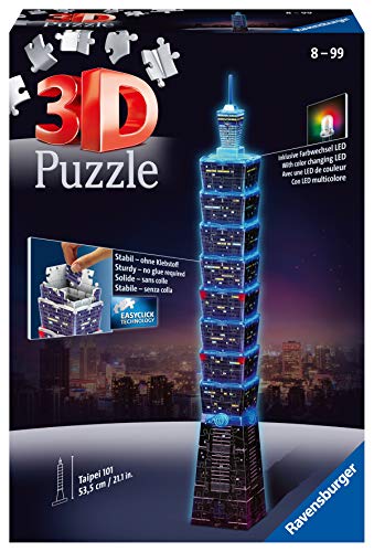 Ravensburger 3D-Puzzle "Taipei 101 bei Nacht" 216 Teile