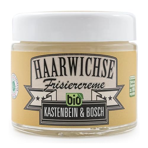Bio Haarwichse Frisiercreme - Haarwachs/Haar-Wax für lässige Struktur und Festigkeit - Haarpflege & Haarstyling von Kastenbein & Bosch (1 x 100ml)