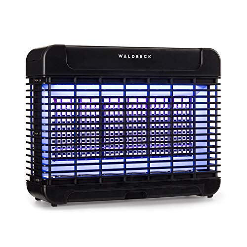 Waldbeck Mosquito Ex 5500 LED Insektenvernichter - 11W, Wirkungsbereich: 150 m², LongLife Technology, magnetischer Transformator, herausnehmbare Auffangschale, Kette zum Aufhängen, schwarz