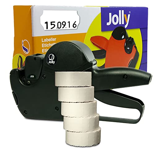 Preisauszeichner Set: Auszeichner Jolly C6 für 26x12 inkl. 7.500 HUTNER Preisetiketten weiss Tiefkühl | etikettieren | HUTNER