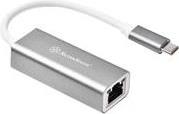 SilverStone EP13 - Netzwerkadapter - USB 3.1 Gen 1 - Gigabit Ethernet - holzkohlefarben