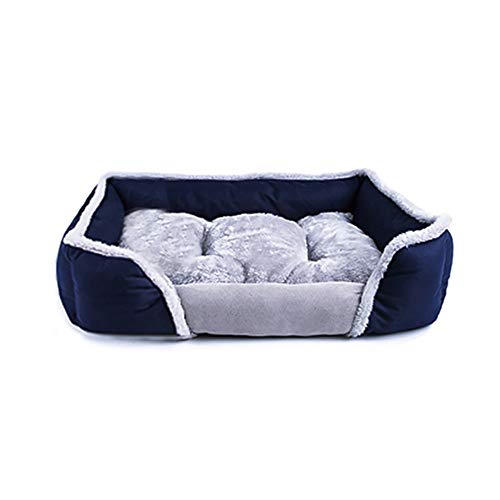 unknow  Weiche Hundebett Sofa Nest Haustier abnehmbares Bett warme Baumwolle Hundehütte Zwinger für kleine und mittlere Hund Katze Quadrat Hundebett