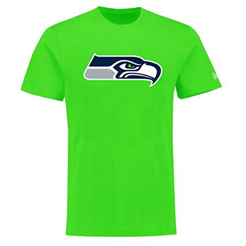 New Era Seattle Seahawks T Shirt Reverse Base Tee Green - XS