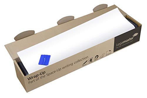 Legamaster 7-106206 Wrap-Up, magnetische Whiteboardfolie für fortlaufende Schreibflächen im XL Format, selbstklebend, 6 m x 101 cm