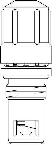 Oventrop Ventileinsatz GD mit G 1/2" AG und Klemmverbindung