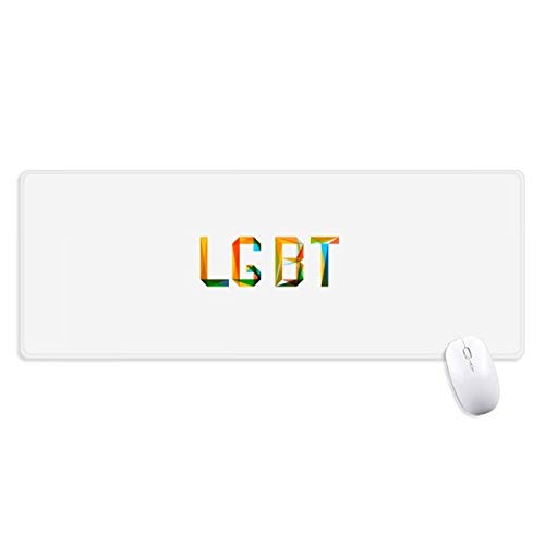 beatChong Bunte LGBT Regenbogen-Homo Griffige Mousepad Große Erweiterte Spiel Büro titched Kanten Computer-Mat Geschenk