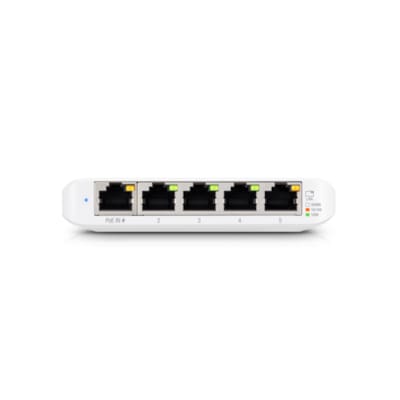 Ubiquiti Networks 5-Port Gigabit Switch Powered by 60W 802.3bt PoE++, USW-Flex-Mini (Powered by 60W 802.3bt PoE++ 4 x Auto-Sensing 802.3af PoE Output)