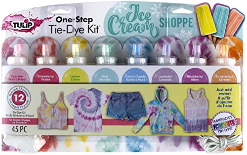 Tulip One-Step Tie-Dye Kit 44269 Eisportionierer Batikdesign, pastellfarben, Einheitsgröße