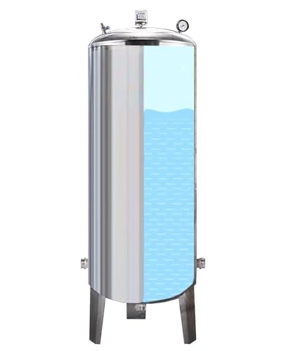 Ausdehnungsgefäß Heizung Wasserdrucktank mit Installationskit, 60 100 160 200 250 300 L Kapazität, Kapazität, Edelstahl -Bohrpumpenblasenbehälter für Warmwasserbereiter (Size : 135x50cm(250L/66gal))