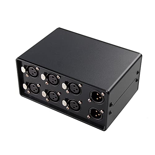 Nobsound Stereo 3-IN-1-OUT Audio Signal XLR Balanced Input Switcher Converter Splitter Preamplifier Preamp