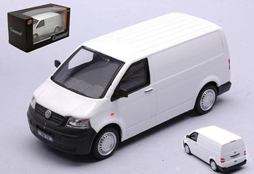 Cararama Modell im Maßstab, kompatibel mit VW T5 2010 Van Weiß 1:43 CA462150