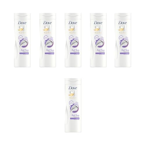 6x Dove Body Love Serum Body Lotion Night Renew Haut- und Körperpflege mit 21% Skin Renew Complex 400 ml