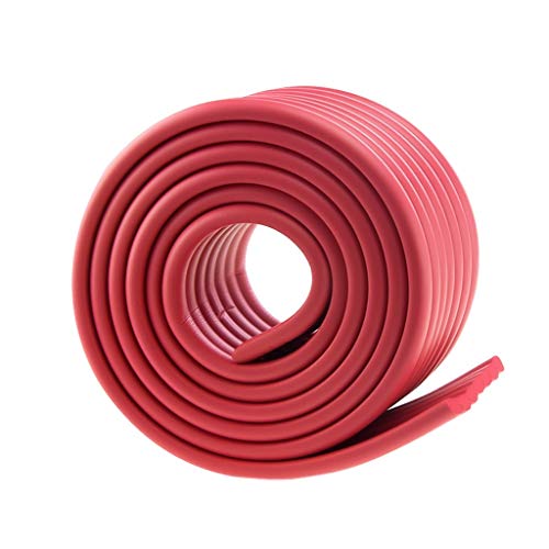 AnSafe 2M Kantenschutz, for Möbelkantenschutz Kindersicherheit Schutz W-Typ (6 Farben Optional) (Color : Red, Size : 2M)