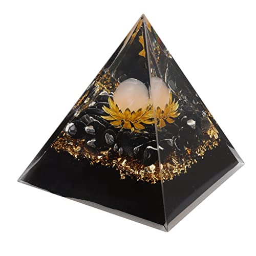 Kristallpyramide, gleicht Körperenergie aus, harmonische Paarung, Chakra-Pyramide, Heimwerker-Ornamente für den Schreibtisch zur Heilung für das Schlafzimmer