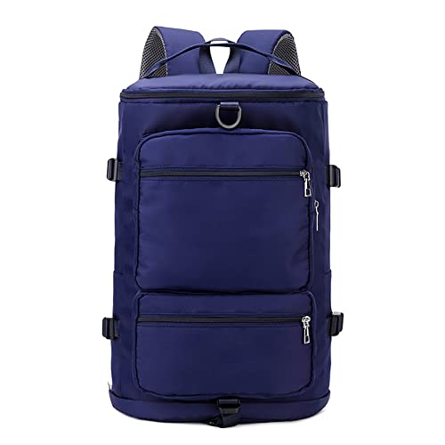 HiGropcore Yoga Sporttasche Große Kapazität Wochen Reise Seesack Mehrere Taschen Outdoor Tragbar Multifunktional für Wandern Camping, Marineblau, 19.29*12.59*7.87 inch