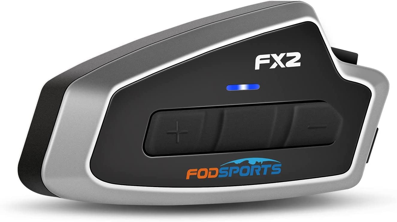 Fodsports FX2 Motorrad 2-Wege Bluetooth Intercom für Motorradhelm, 1 Stück