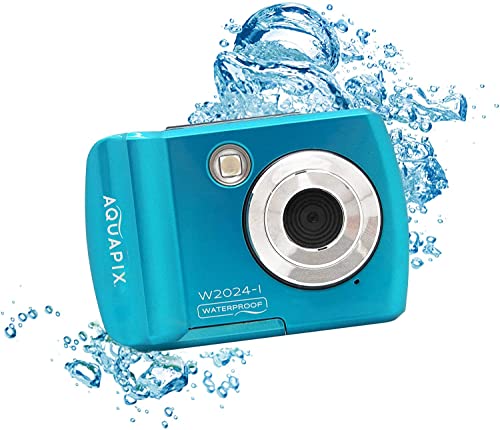 Easypix Aquapix W2024 Unterwasserkamera Digital (10 MP, 2,4 Zoll, 4-Fach digitaler Zoom, VGA) blau