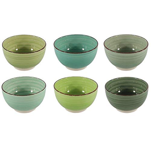 Annastore Tassen oder Schalen in aparten Farben zum Kombinieren Kaffeetassen Müslischale Kaffeebecher Farbe Grün, Größe Schalen